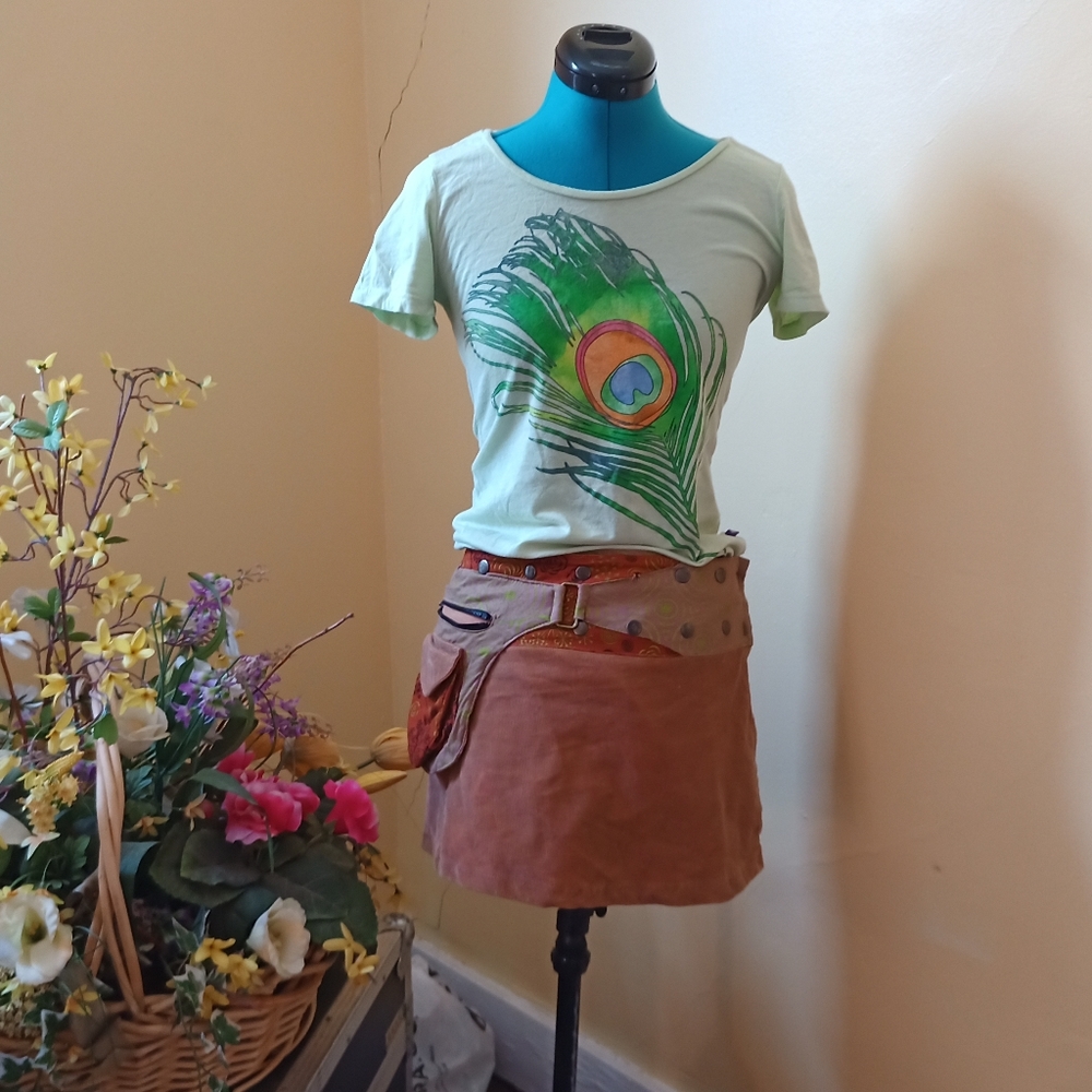 Jayli fairy corduroy skirt, adjustable waist, multi size